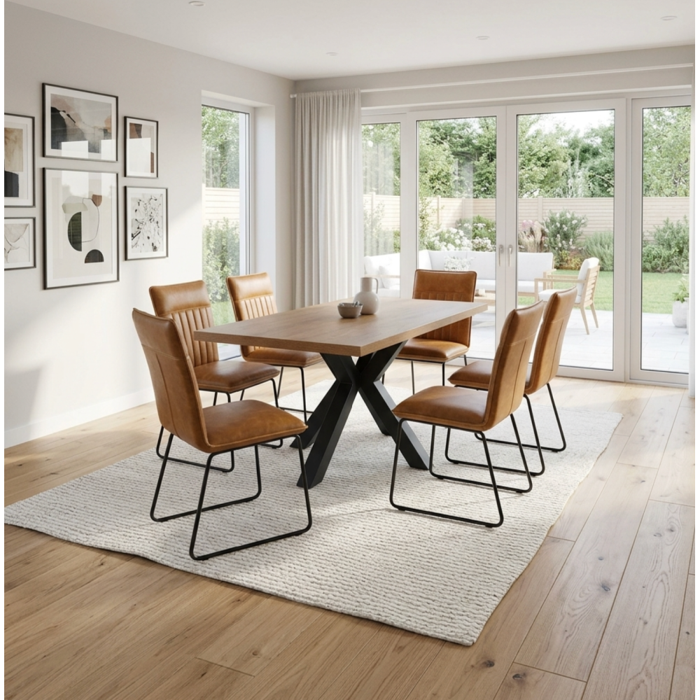 Colorado Table 1600mm – Rustic  Oak