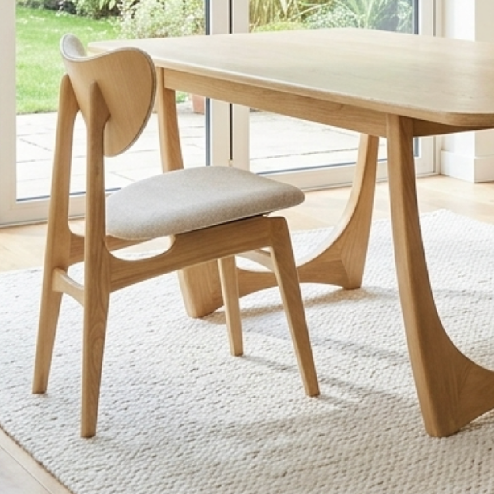 G Plan Larsen Oak BUTTERFLY DINING CHAIR (GREY)  !New for Summer!