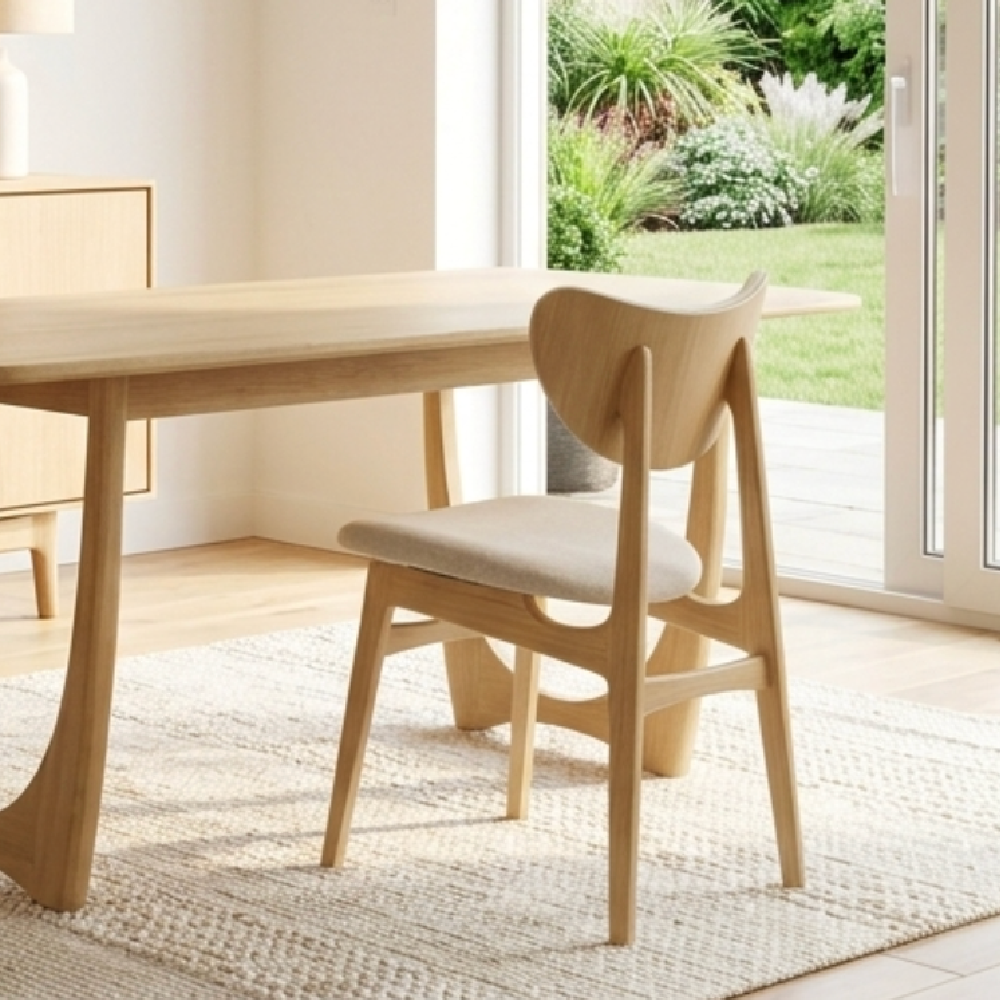 G Plan Larsen Oak BUTTERFLY DINING CHAIR (GREY)  !New for Summer!