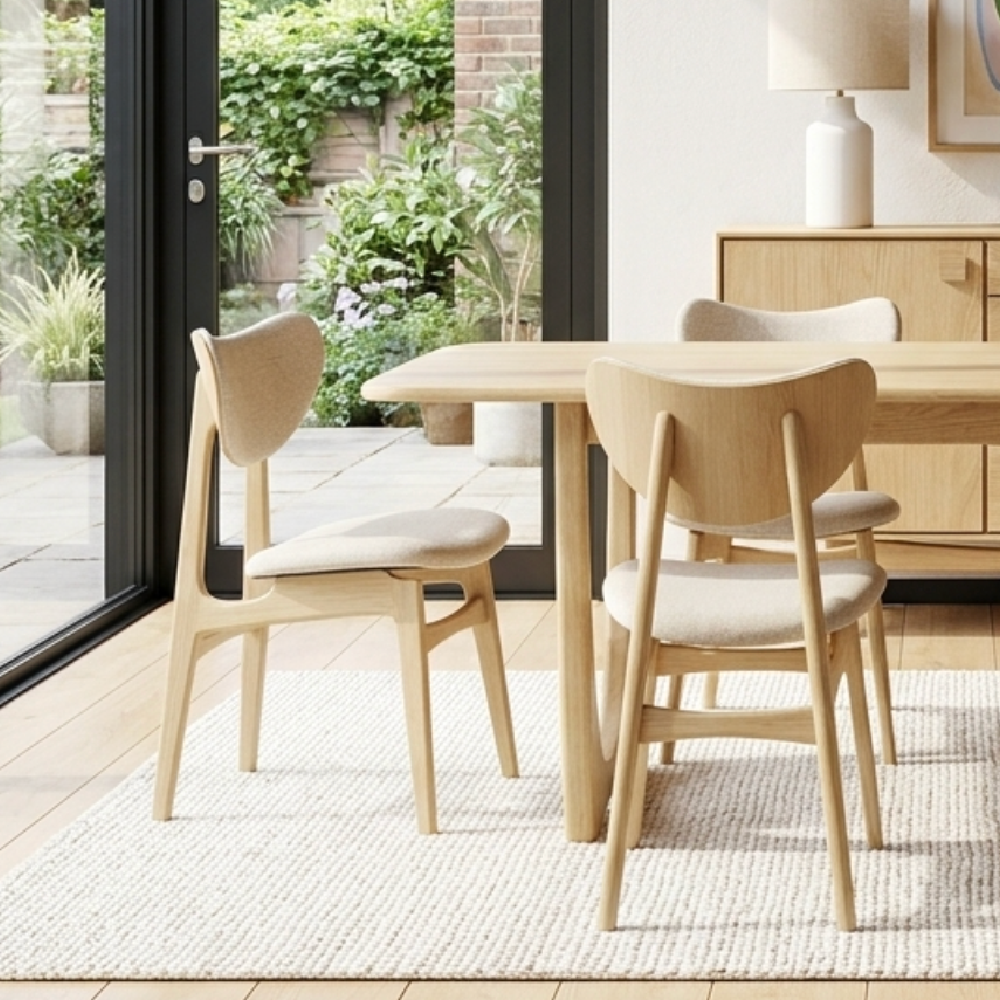 G Plan Larsen Oak BUTTERFLY DINING CHAIR (GREY)  !New for Summer!