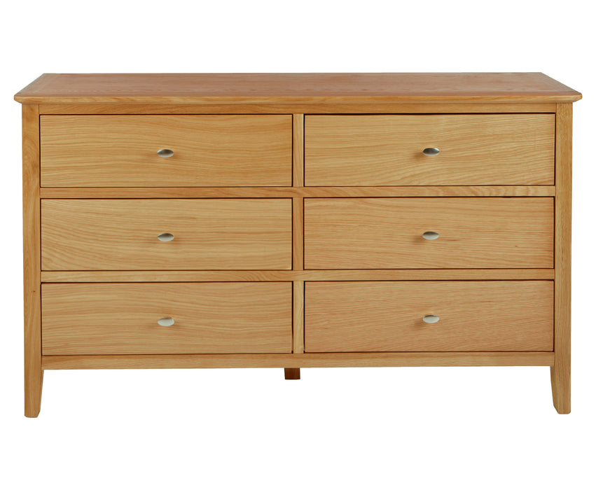 Global Home Bath Oak 3+3 Drawer Chest