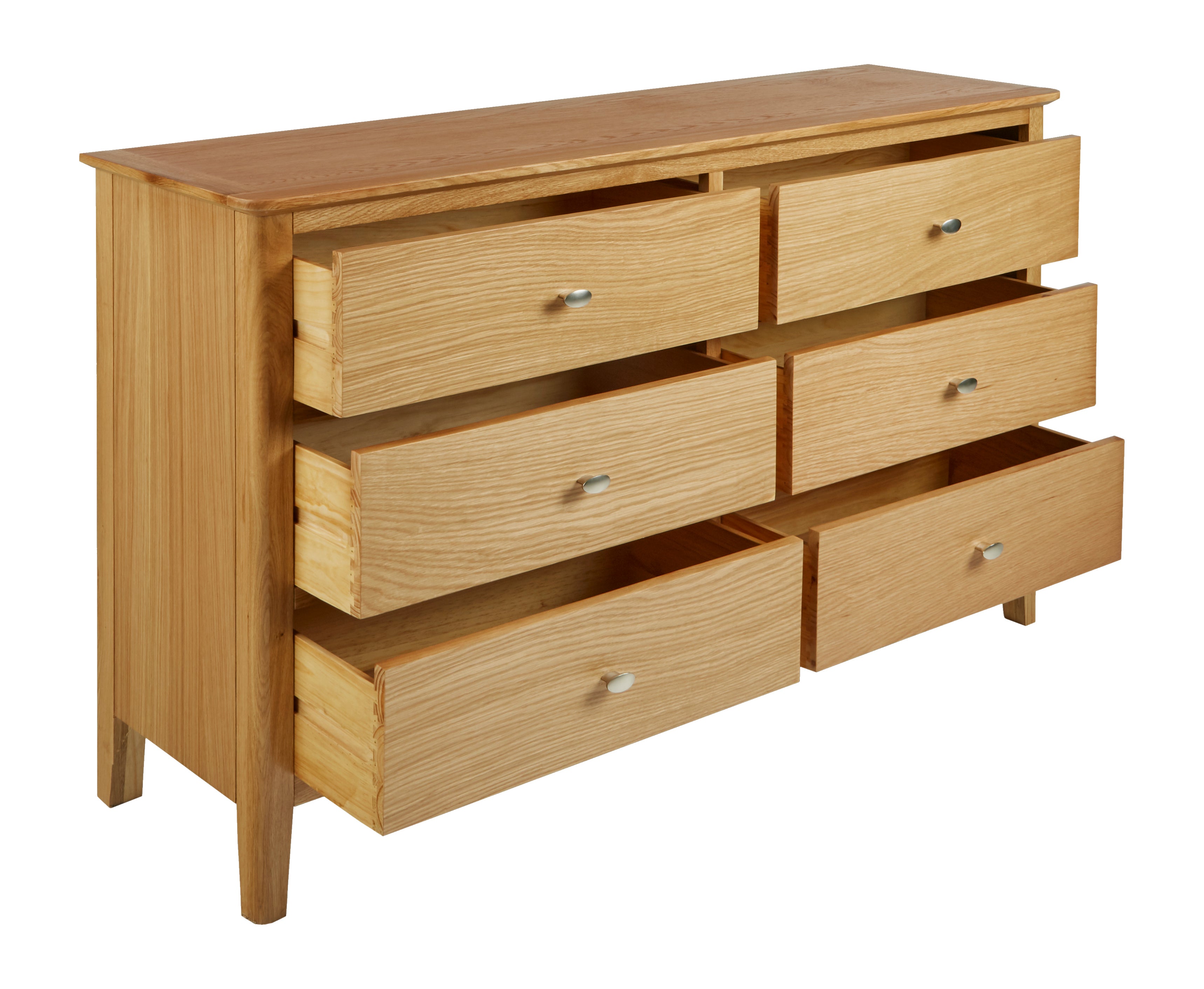 Global Home Bath Oak 3+3 Drawer Chest