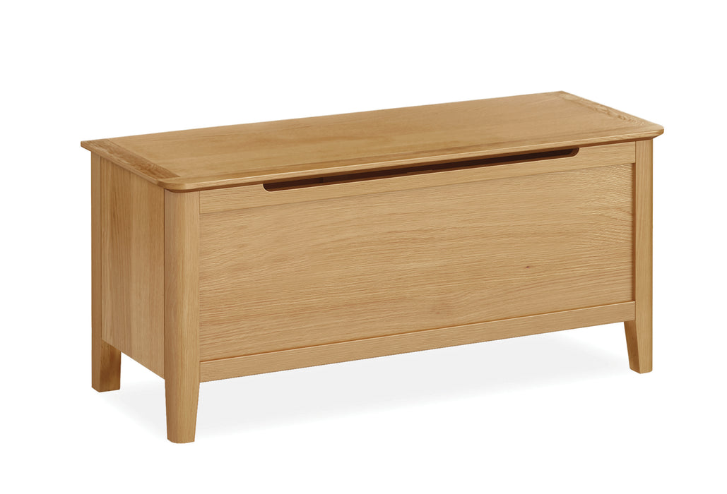 Global Home Bath Oak Blanket Box