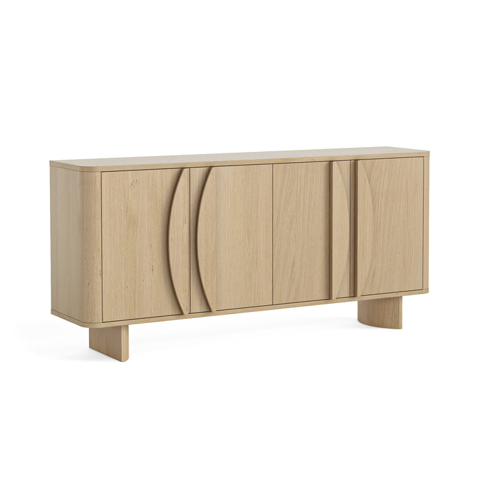 California Oak 4 Door Large Sideboard !! New In !!