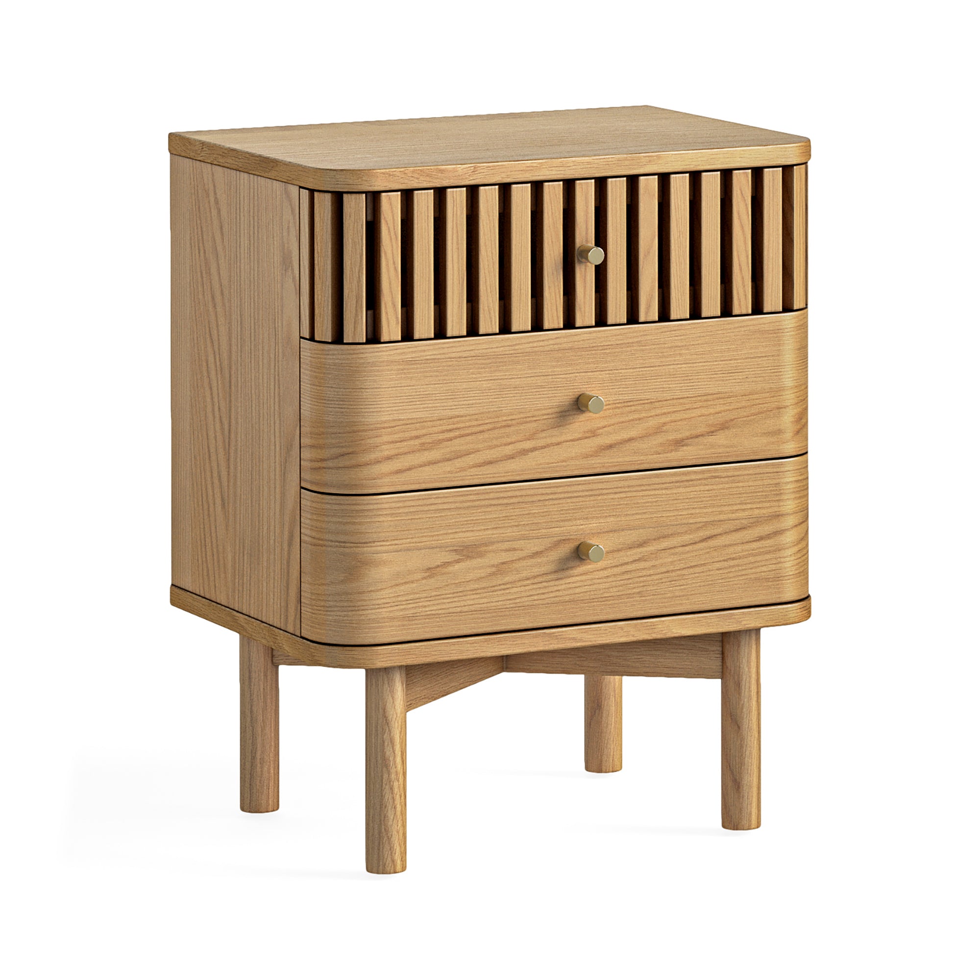 Soho 3 drawer bedside