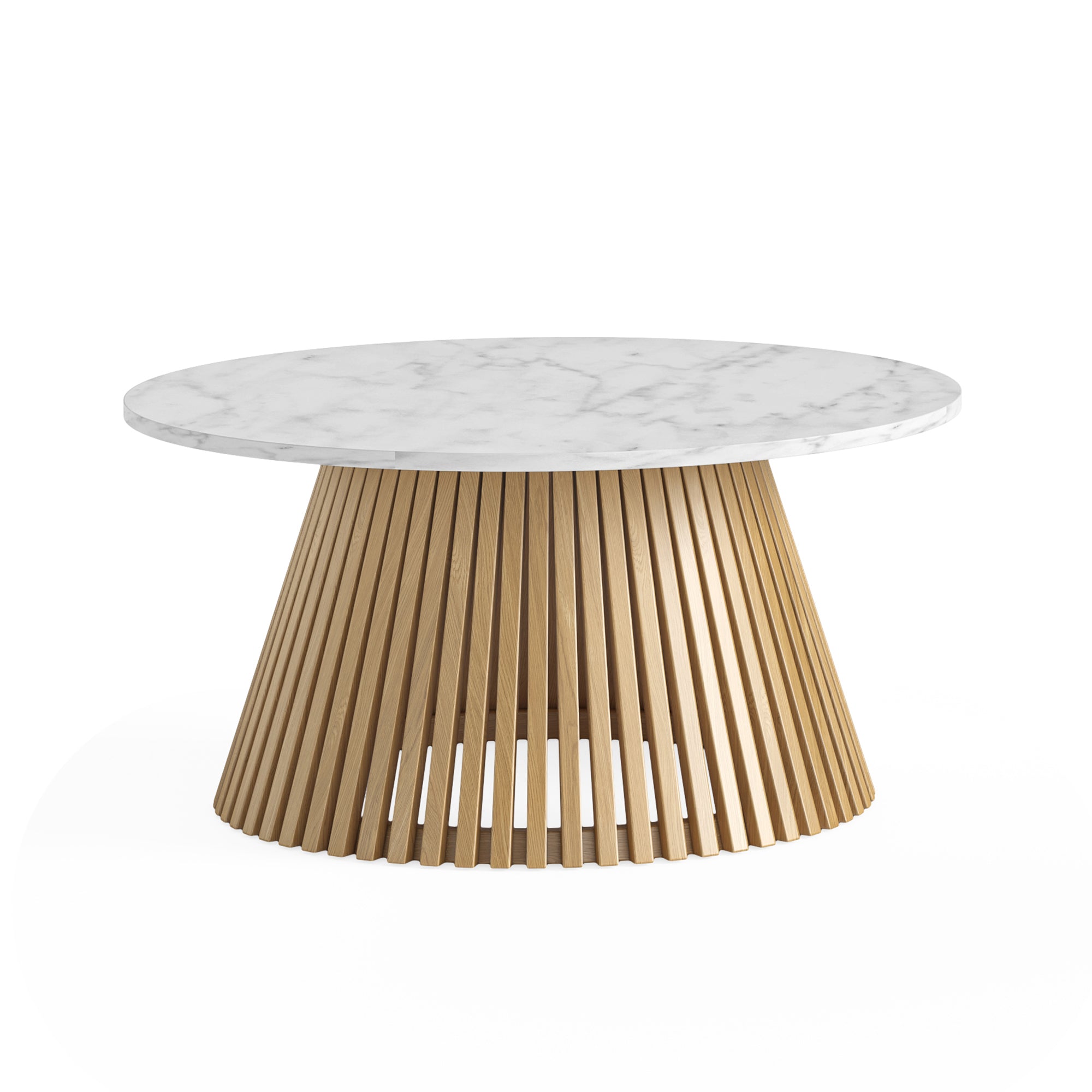 Soho Marble & Oak Round Coffee table