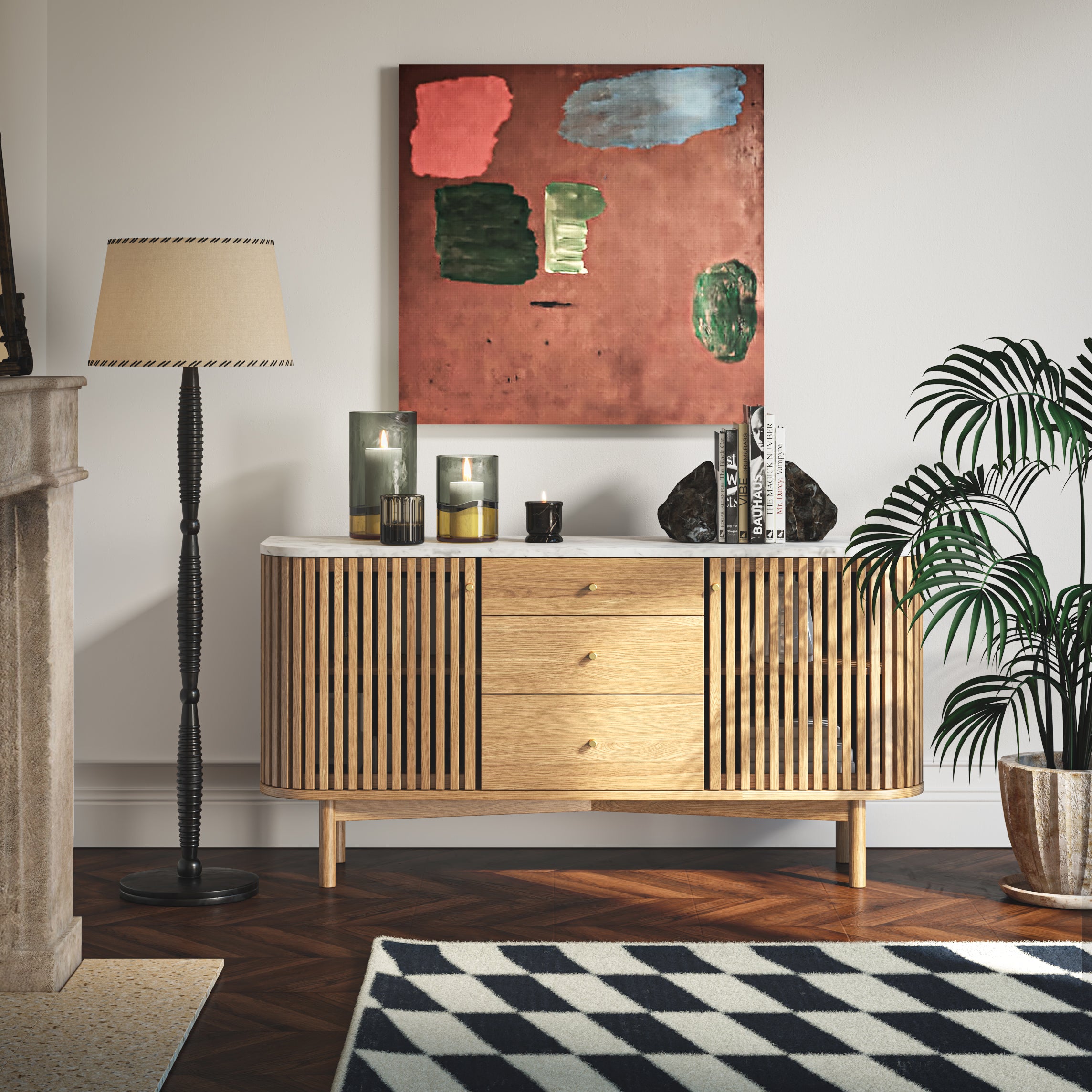 Soho Marble & Oak with drawers