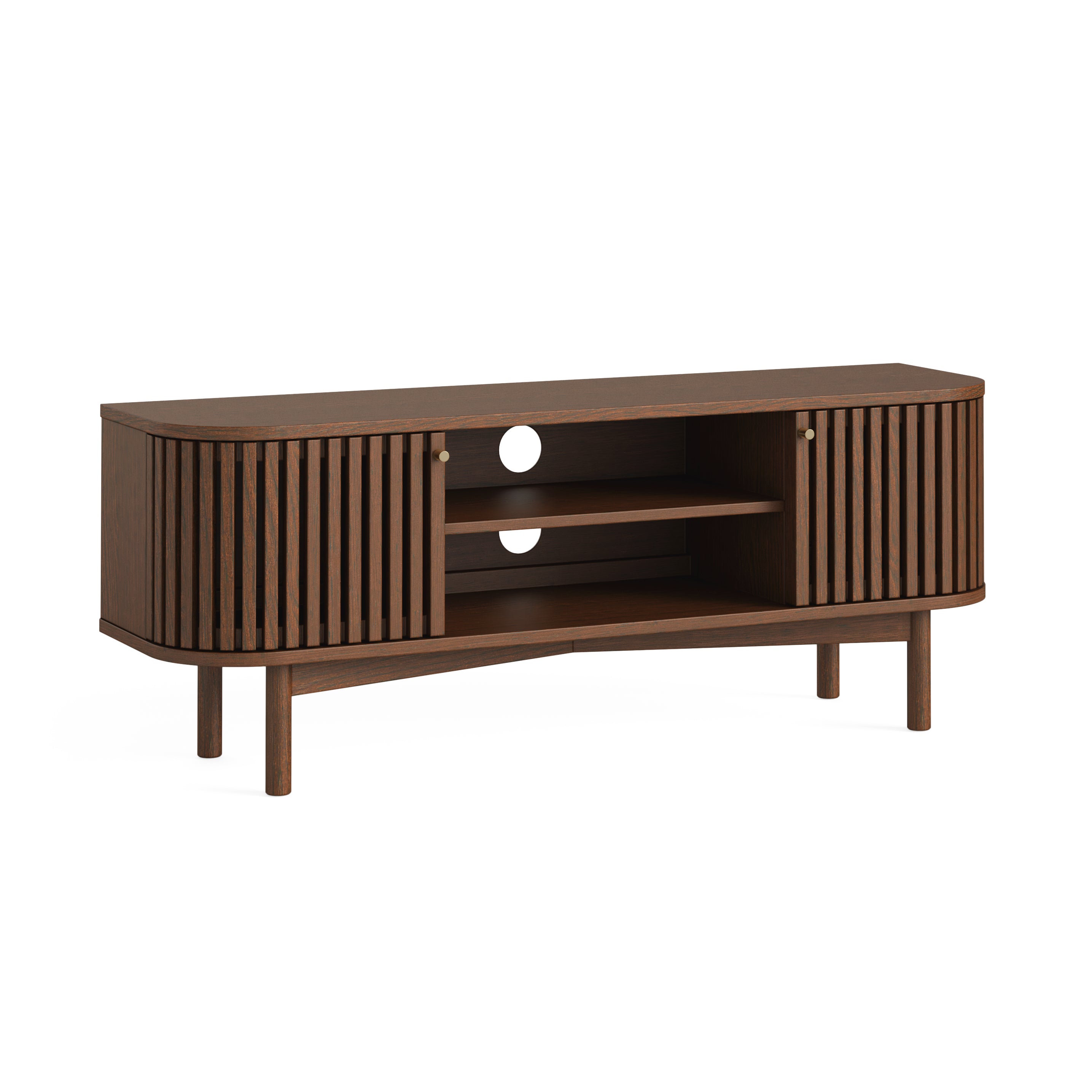 Soho  Large Tv Cabinet walnut stain