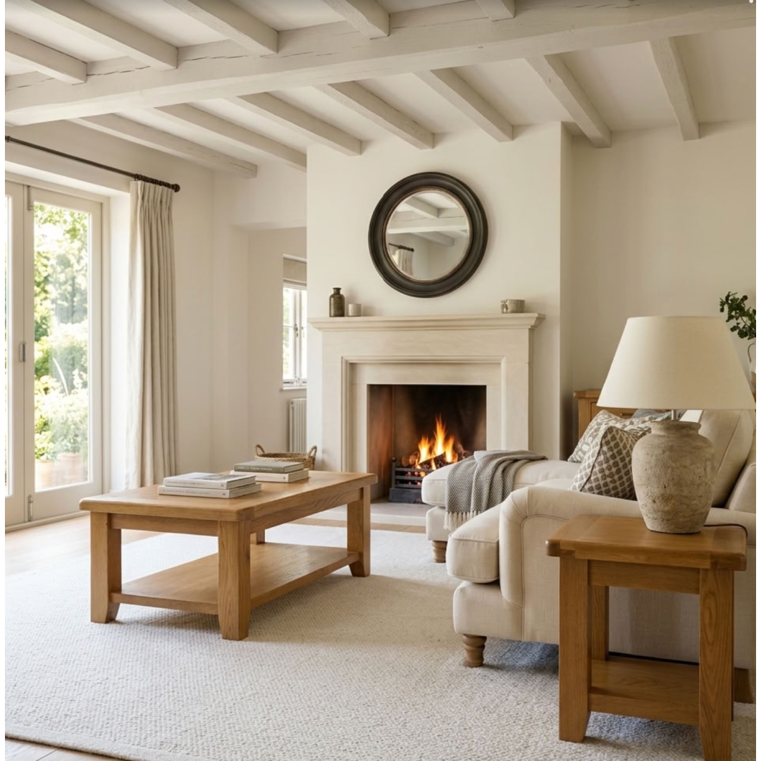 Hampshire Large Coffee Table With Shelf