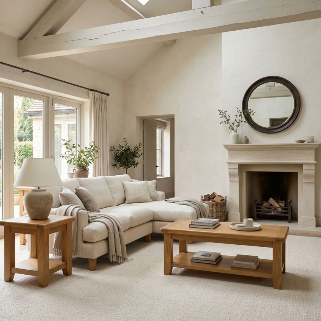 Hampshire Large Coffee Table With Shelf