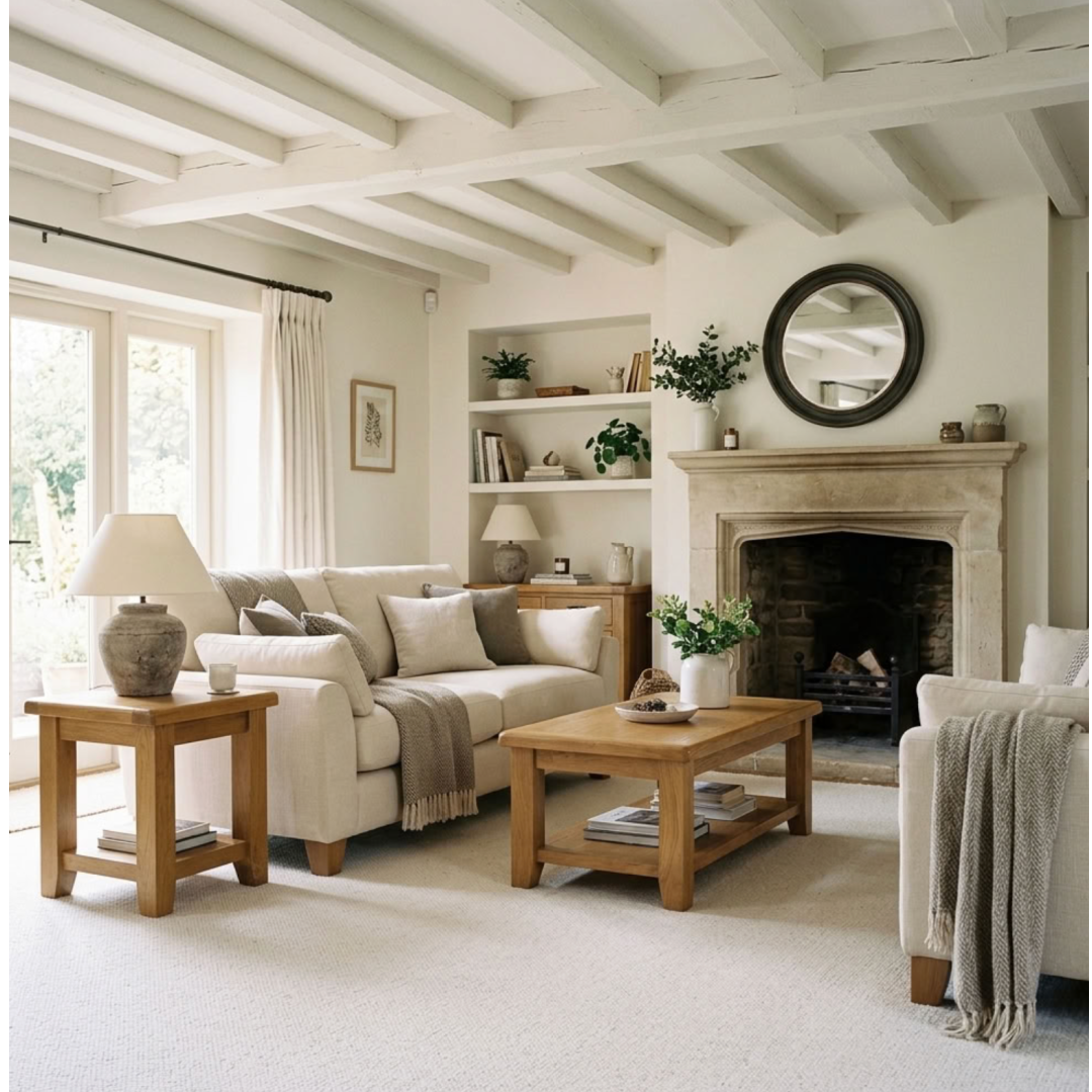 Hampshire Large Coffee Table With Shelf