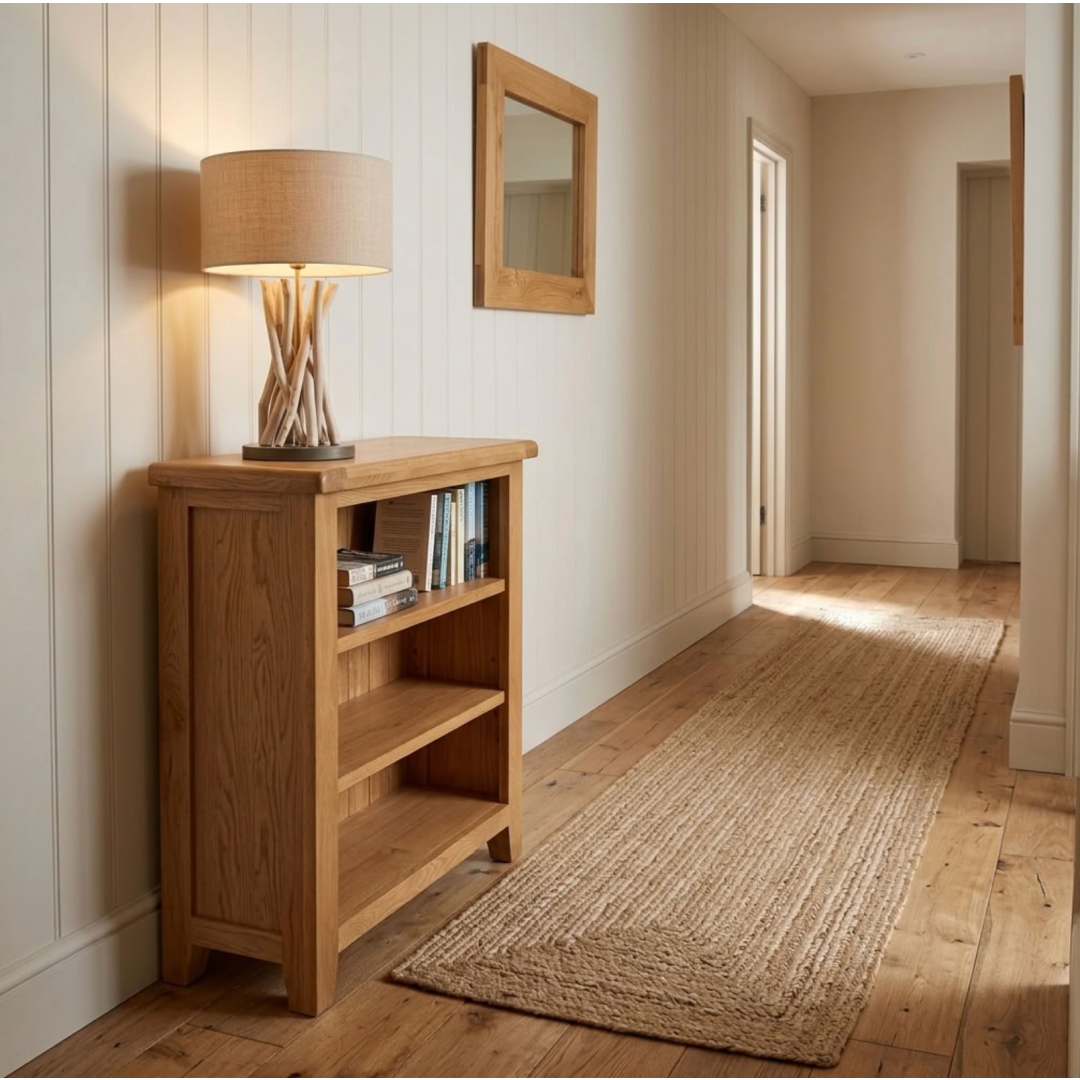 Hampshire oak Low Bookcase