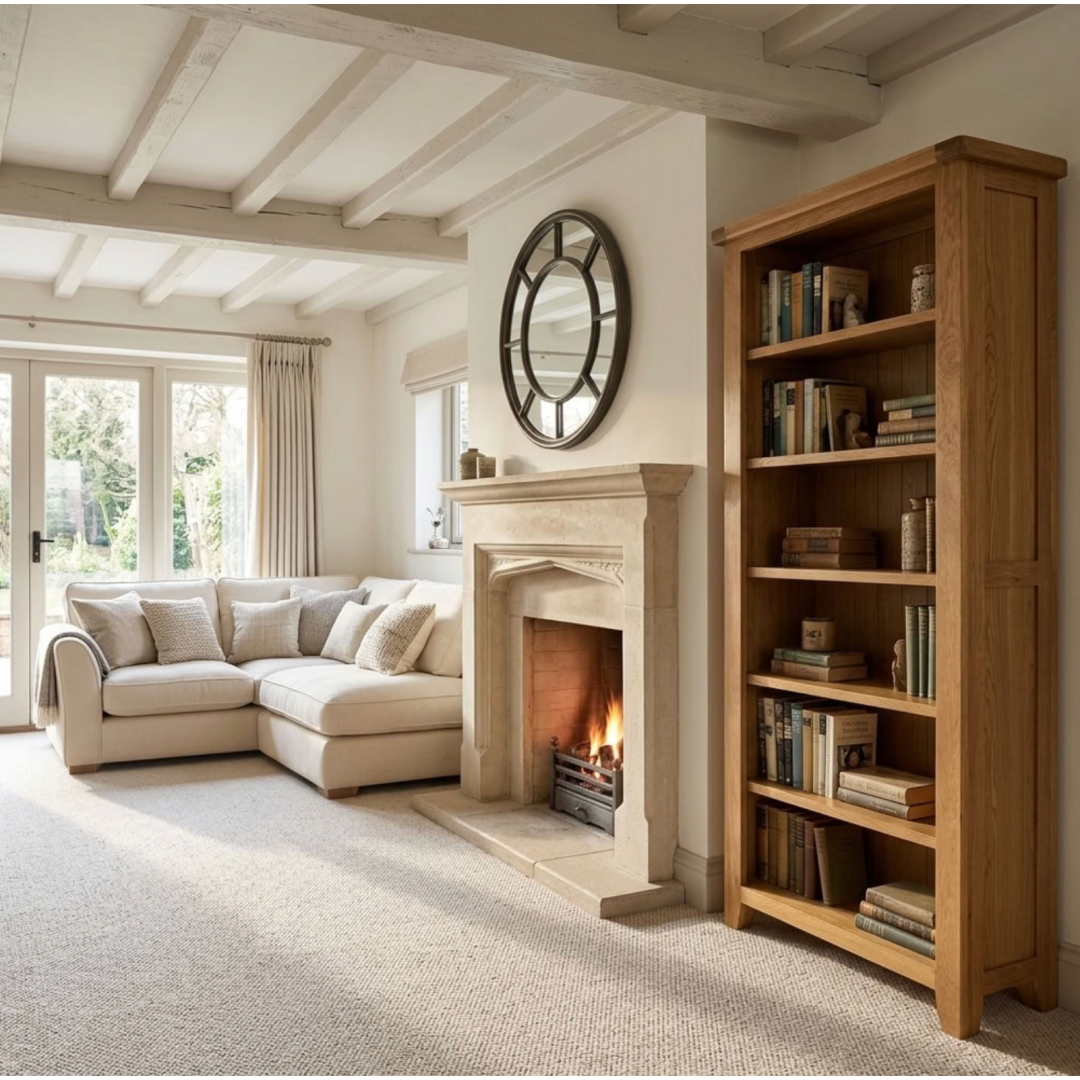 Hamshire Oak  tall Bookcase