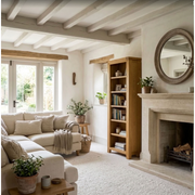 Hamshire Oak tall narrow Bookcase