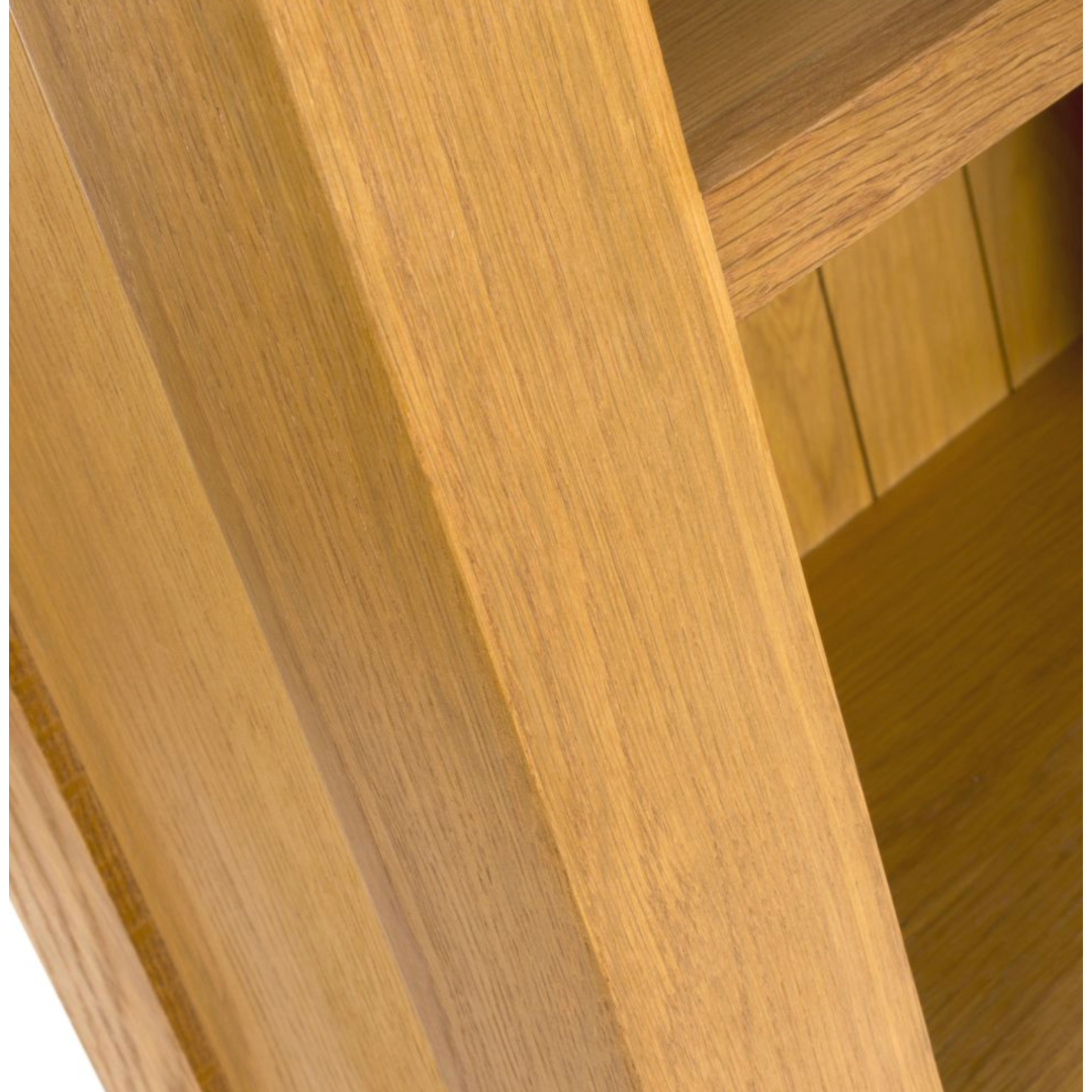 Hamshire Oak tall narrow Bookcase