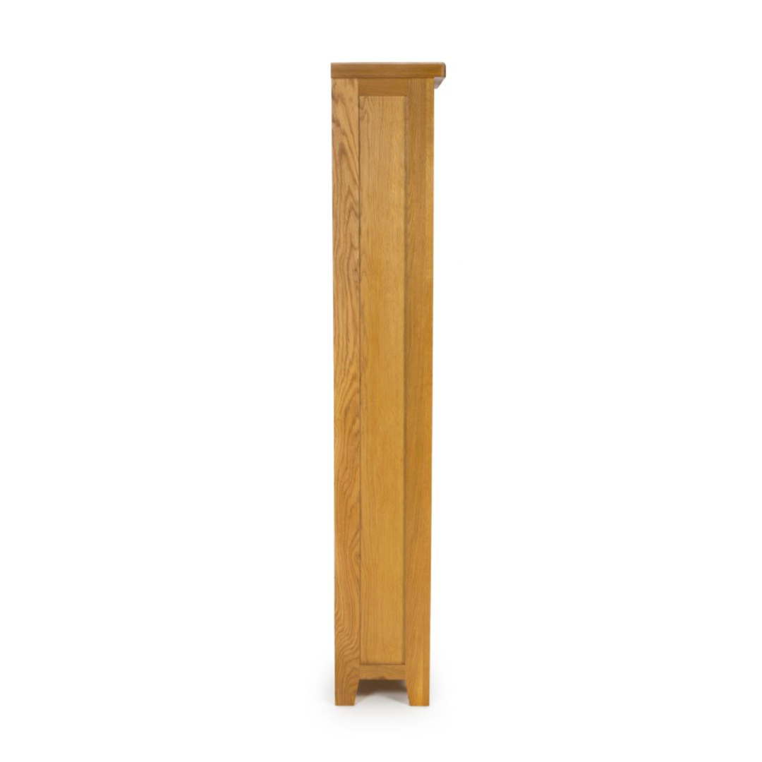 Hamshire Oak tall narrow Bookcase