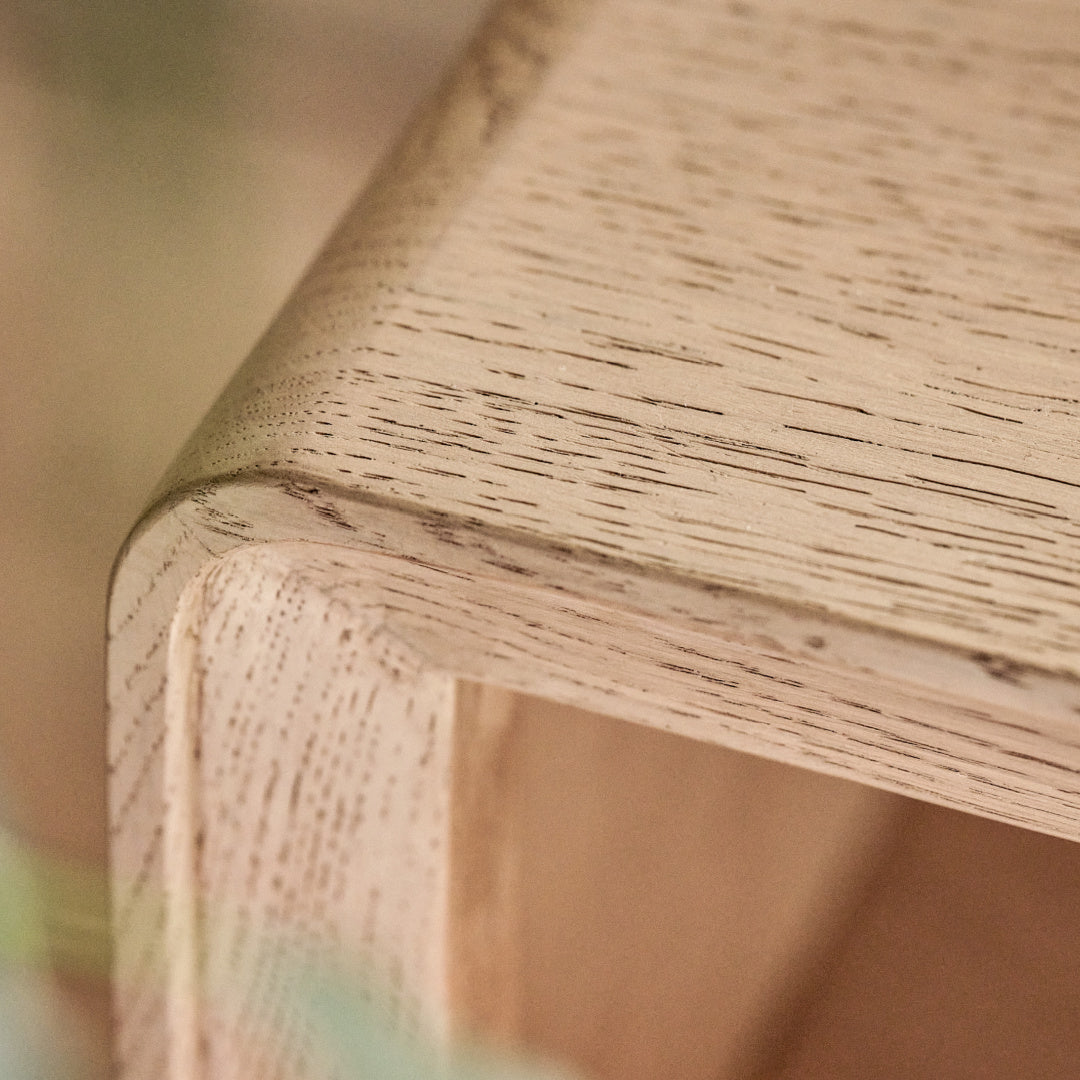 W+G HARPER - 1 DRAWER BEDSIDE OAK