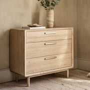 W+G HARPER - 3 DRAWER CHEST OAK