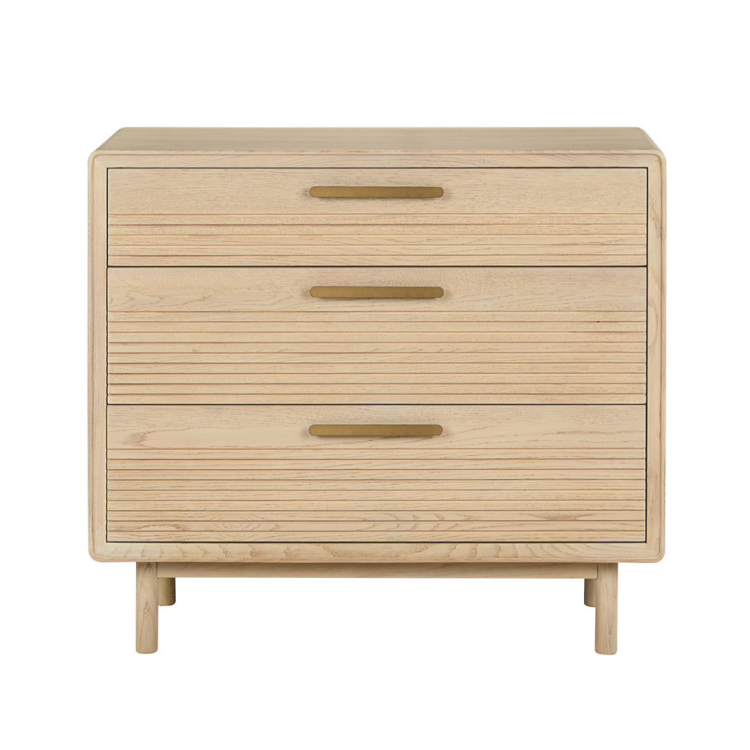 W+G HARPER - 3 DRAWER CHEST OAK