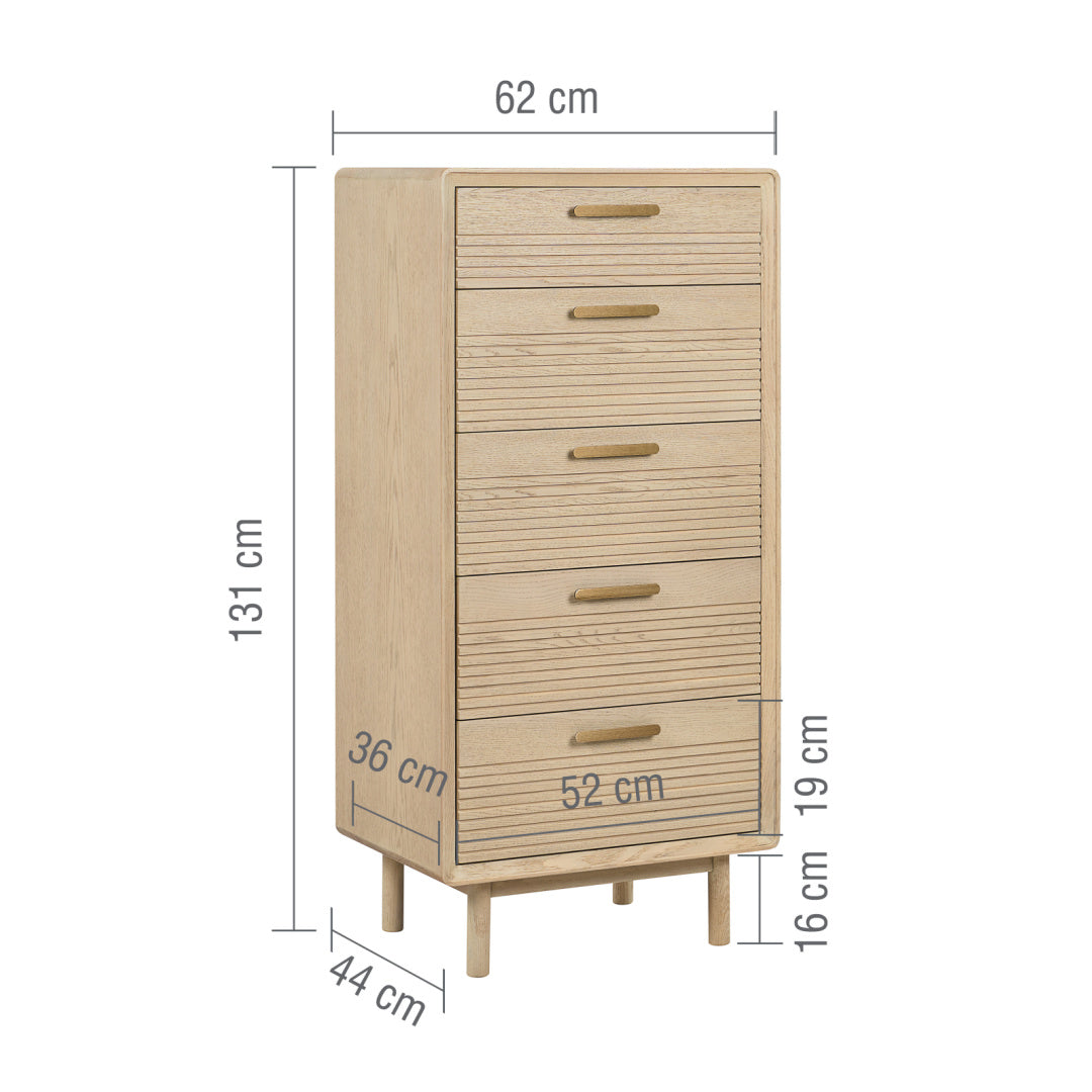 W+G HARPER - TALL BOY OAK