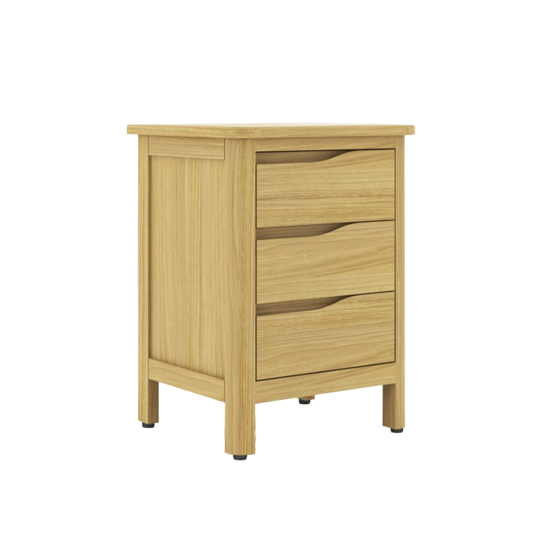 Hexham oak 3 Drawer Bedside