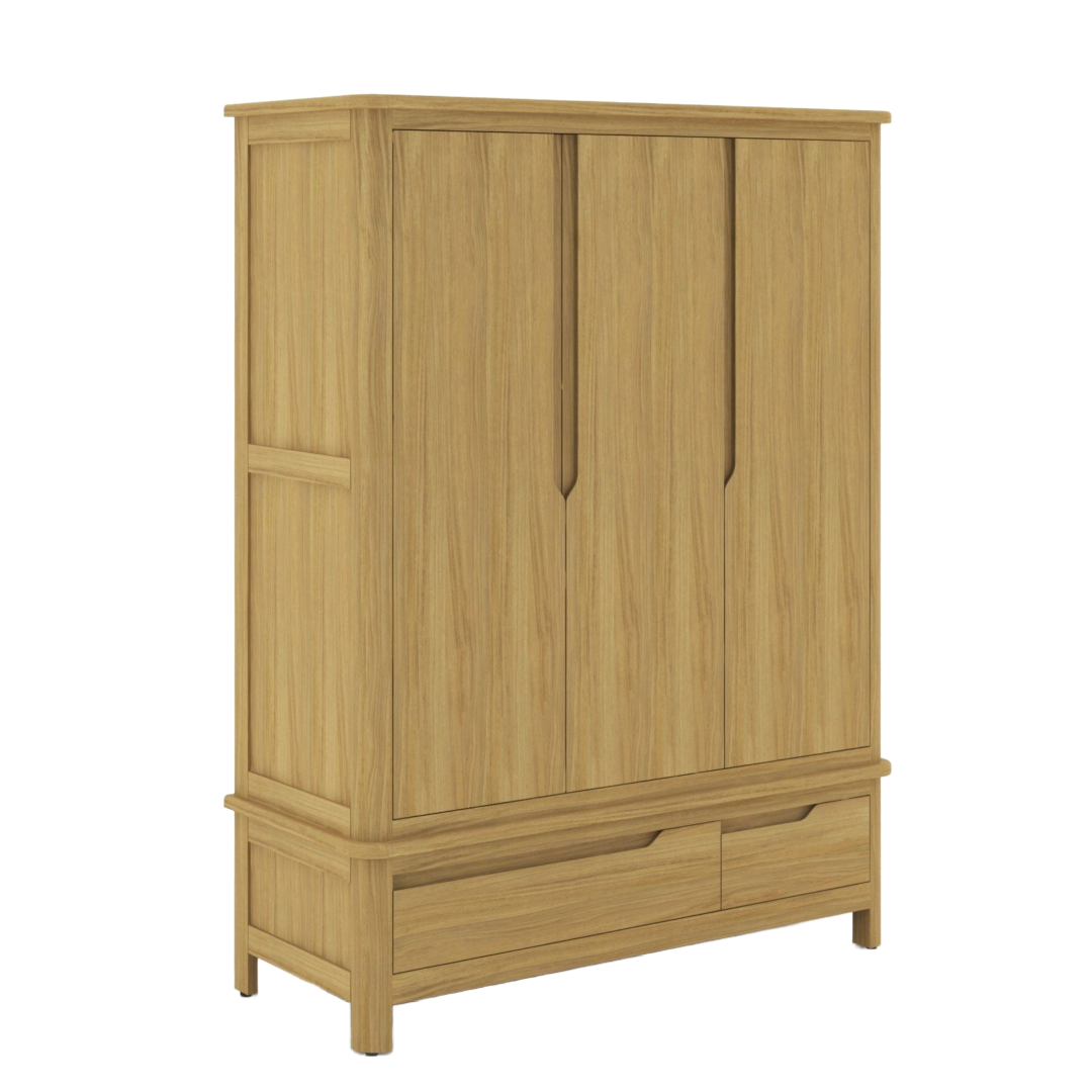 Hexham Oak Triple wardrobe