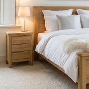Hexham oak 3 Drawer Bedside