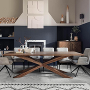 Hudson Rustic Oak Dining Table 240cm