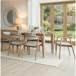 G Plan Winchester 130 - 170cm D-End Extending Dining Table sets with isabelle Chairs