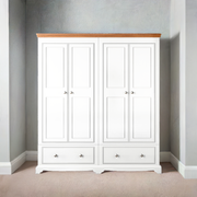 Inspiration Painted 4 Door / 2 Drawer Wardrobe