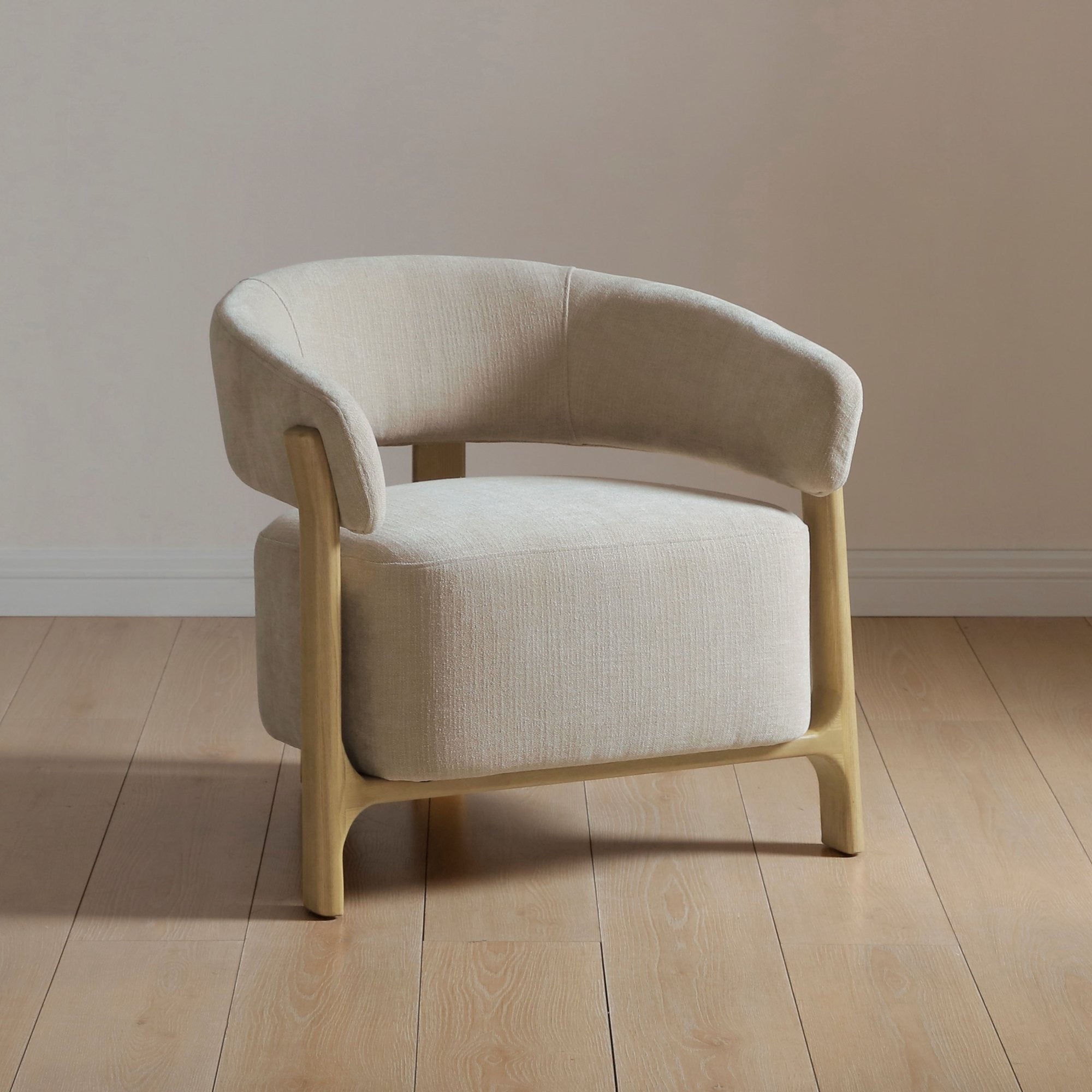 Amos Chair Taupe Chenille