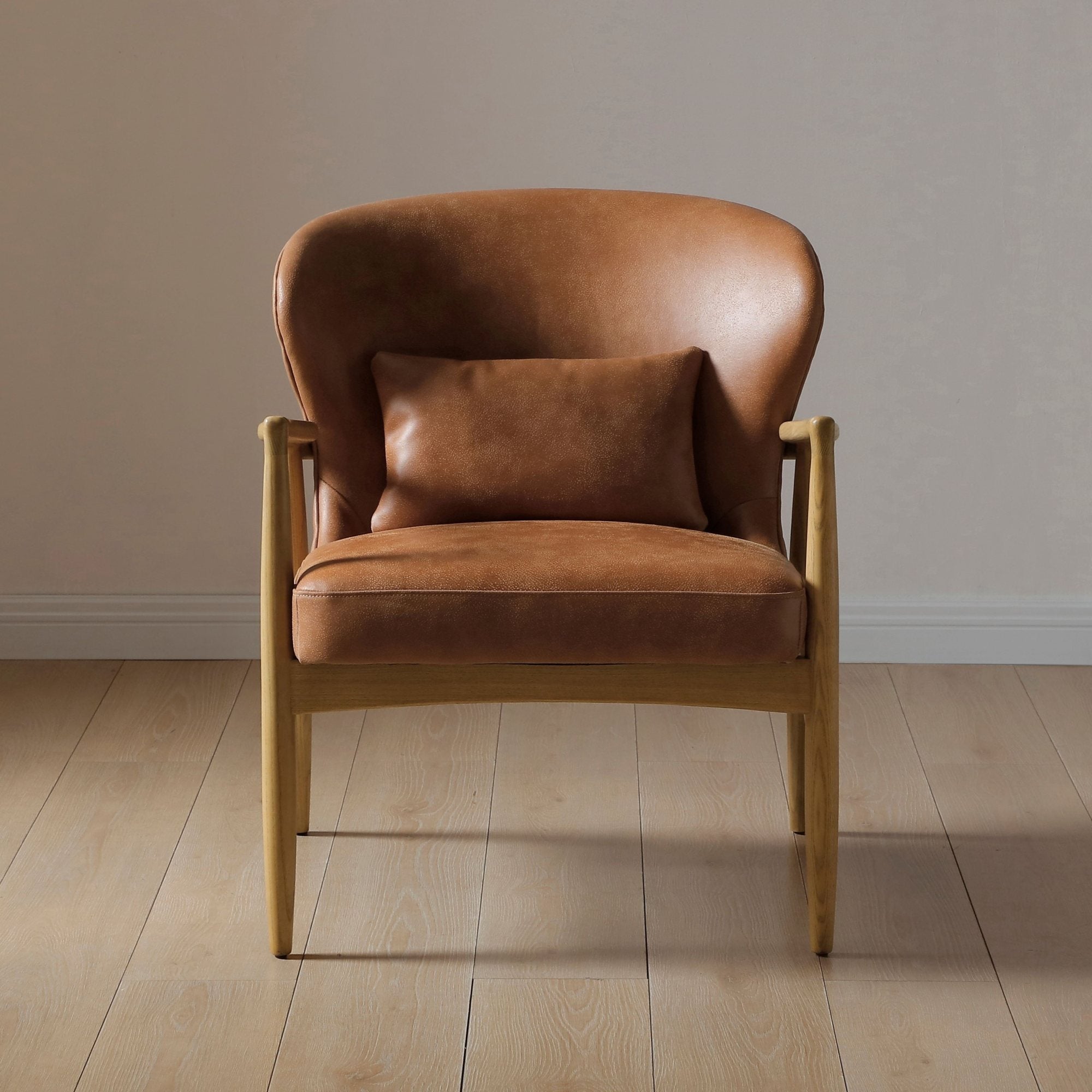 Milo Chair Tan Spit Leather
