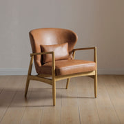 Milo Chair Tan Spit Leather