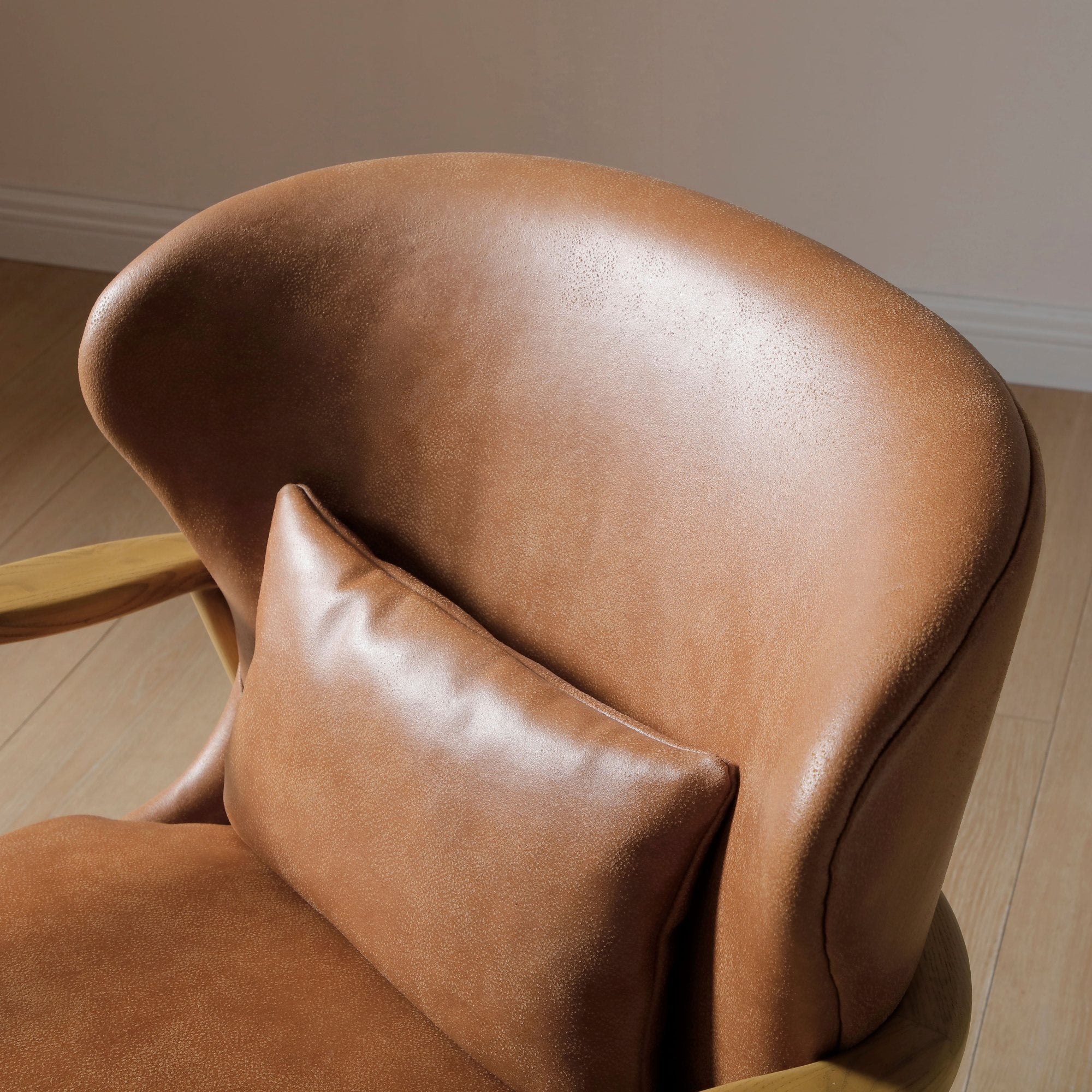 Milo Chair Tan Spit Leather