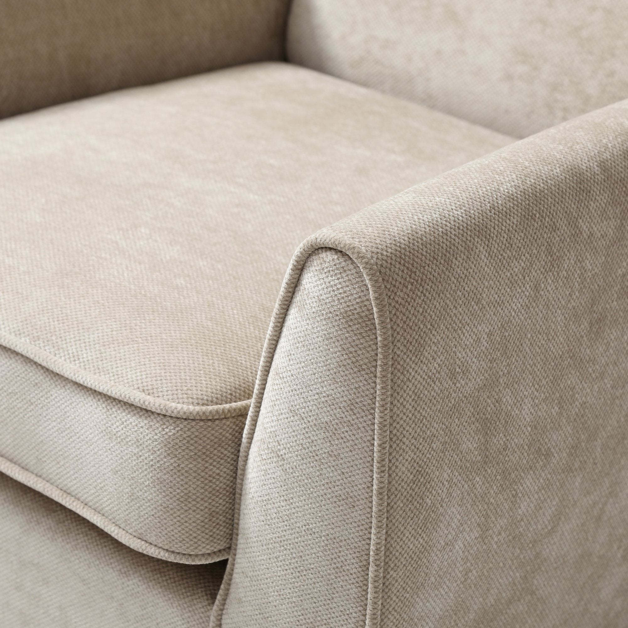 Luca Chair Taupe Chenille
