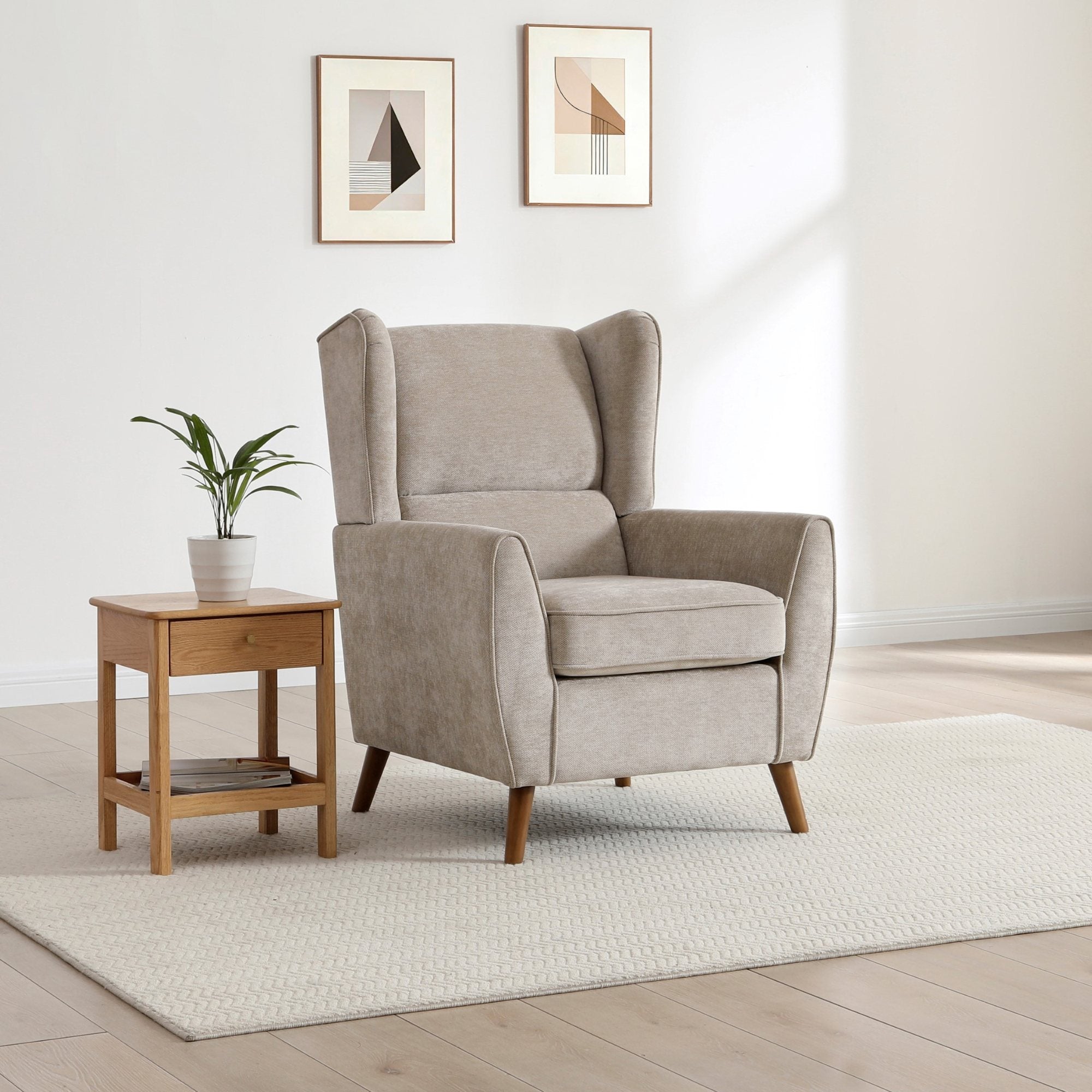 Luca Chair Taupe Chenille