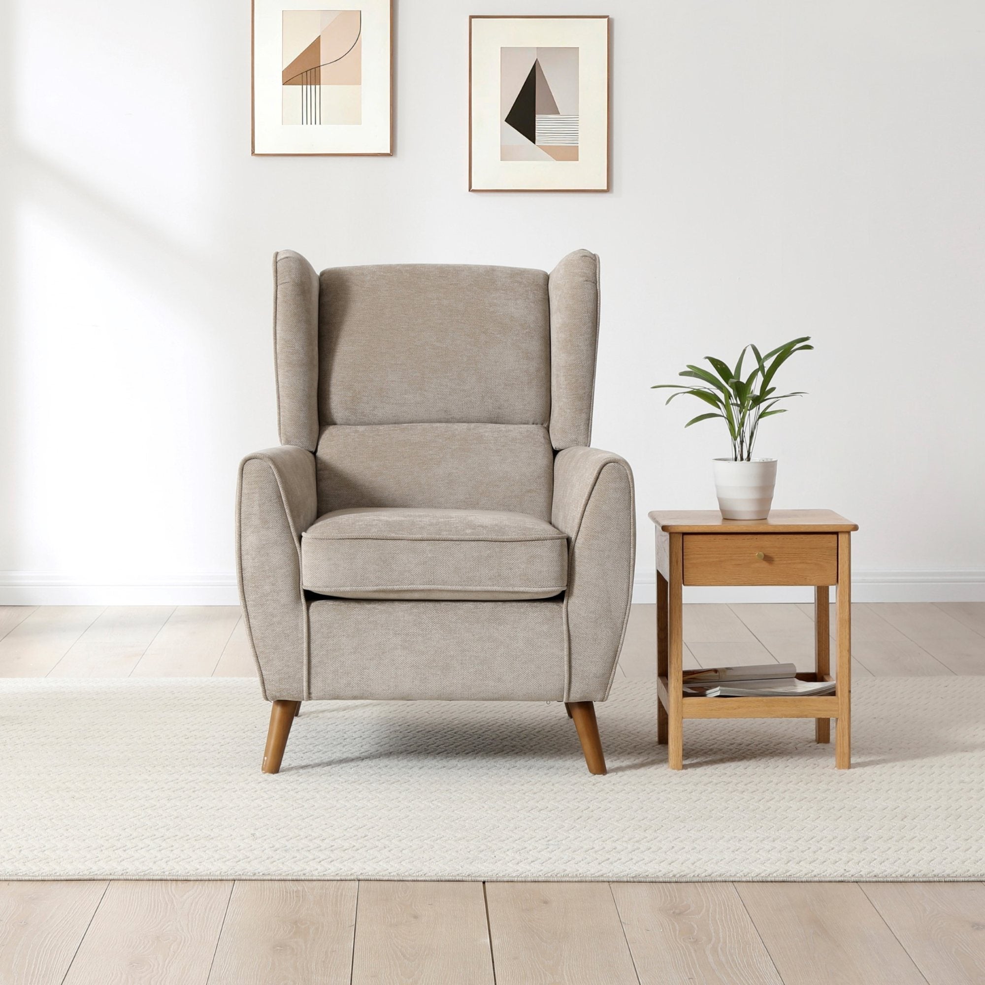 Luca Chair Taupe Chenille