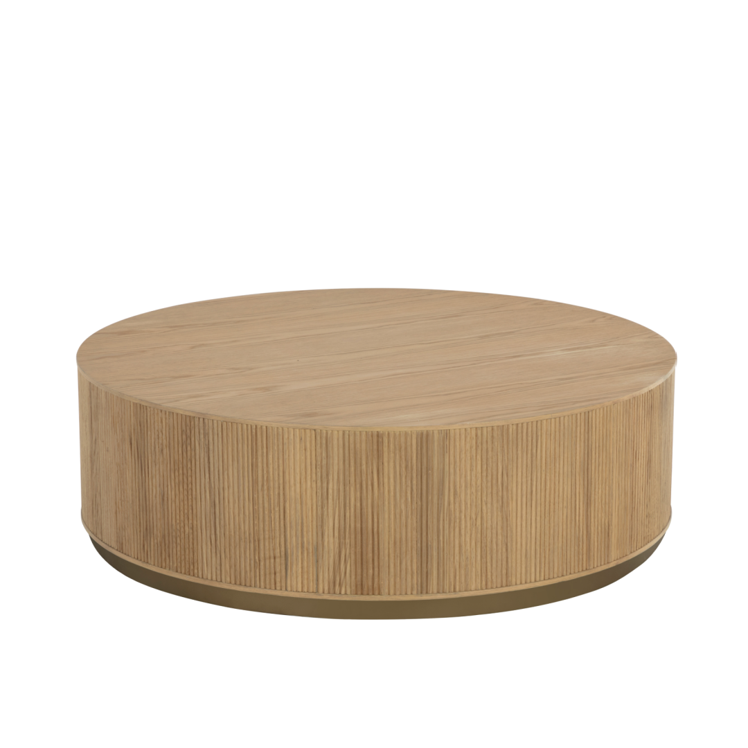 Kalla Oak Round Coffee Table 112cm !! New In !!