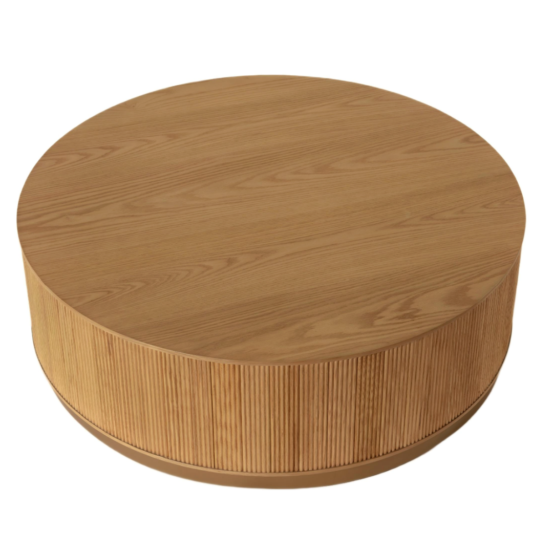 Kalla Oak Round Coffee Table 112cm !! New In !!