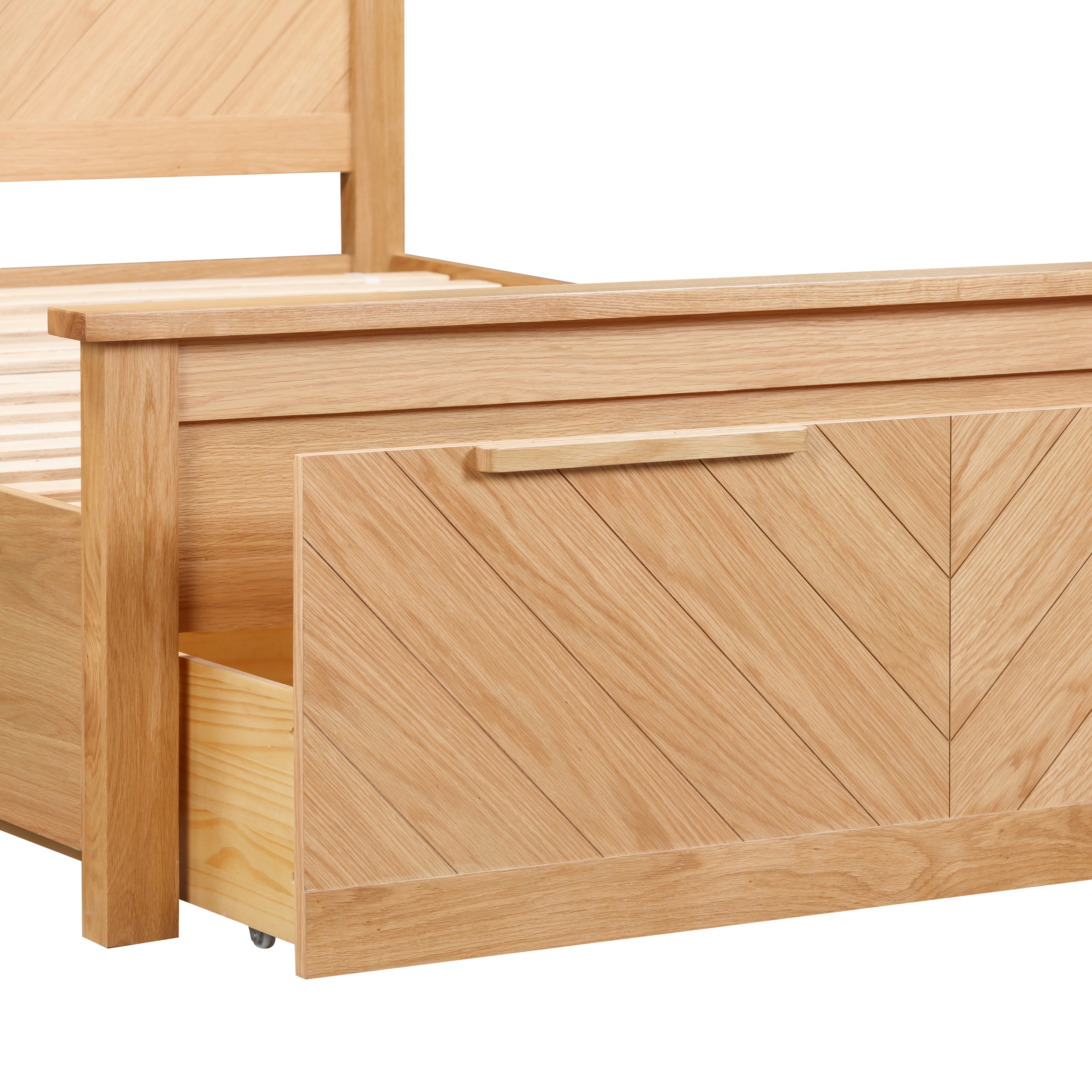 KENJI Oak Storage Bedstead