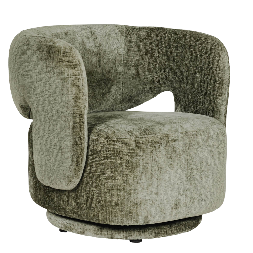 Koa Swivel Accent Chair Olive
