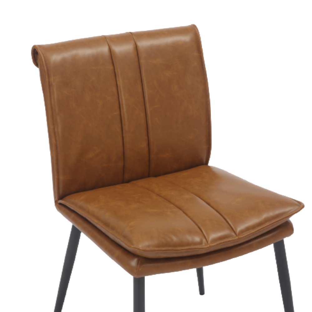 Lansdowne Leather Effect Tan Dining Chair