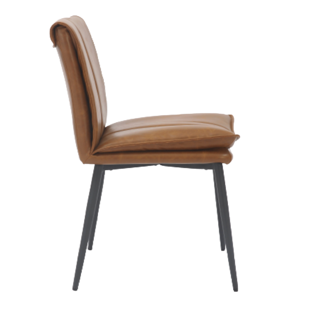 Lansdowne Leather Effect Tan Dining Chair