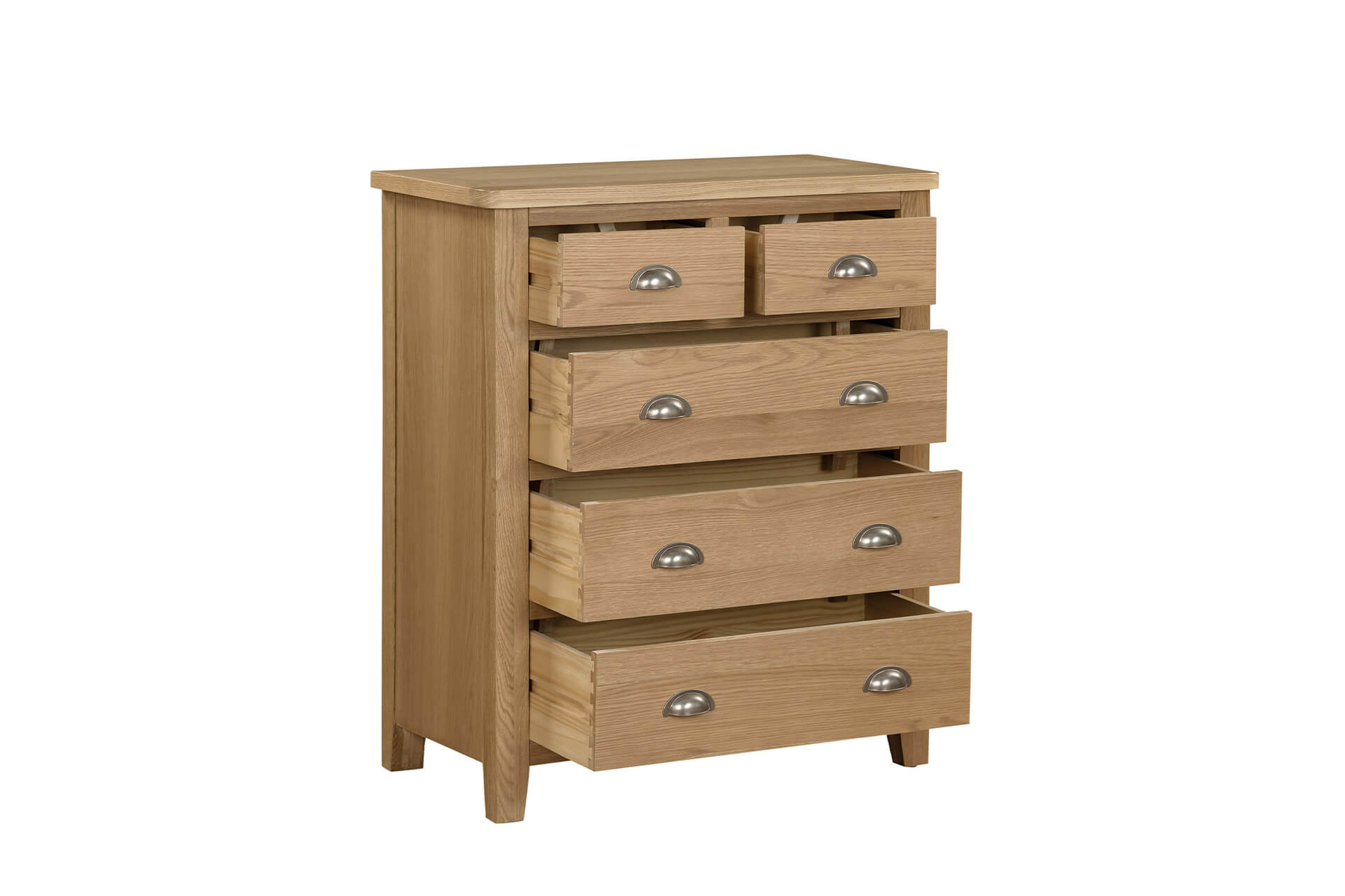 Marsden 5 Drawer Tall Chest Natural Oak