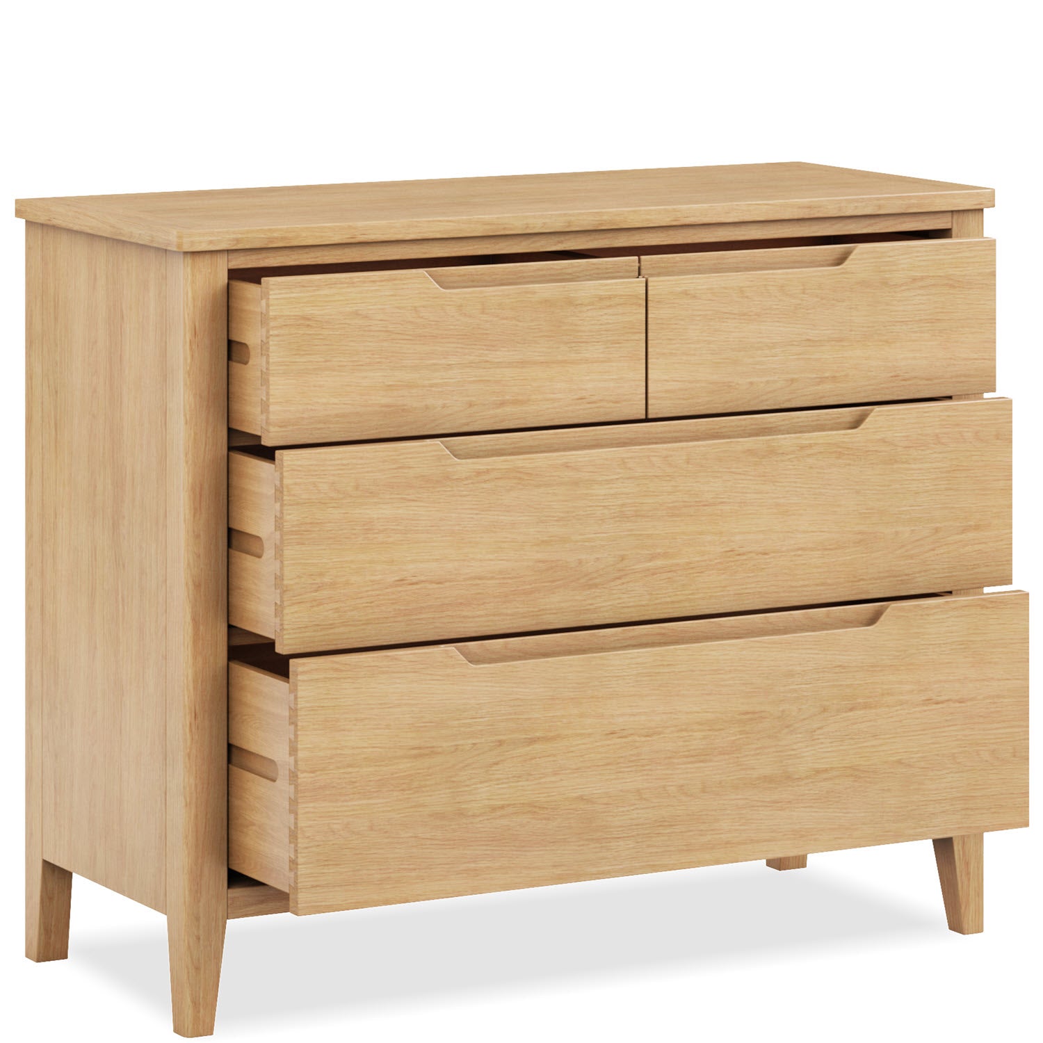 Harkus Oak 4 Drawer  Chest