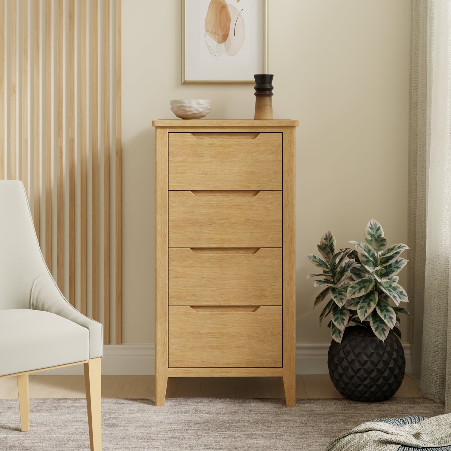 Harkus Oak Tall Chest