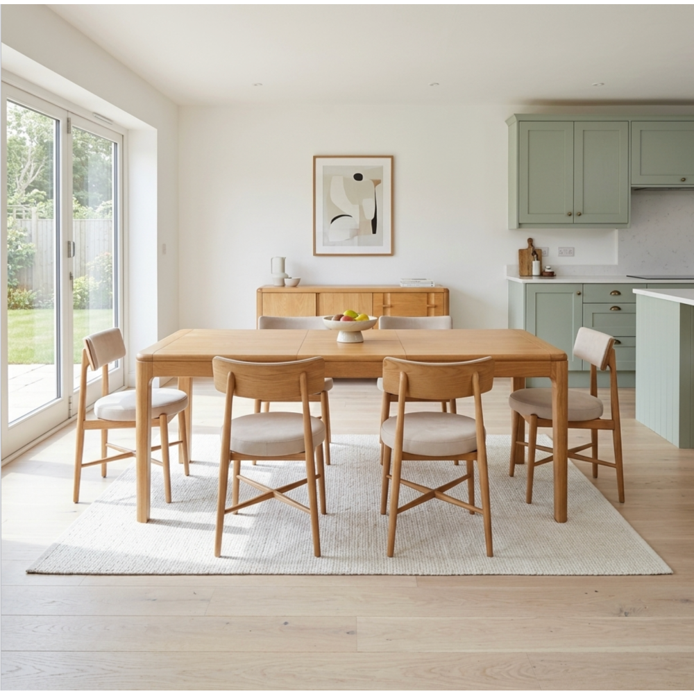 Set of 8 G-PLAN G Plan Flora Dining Chair Taupe