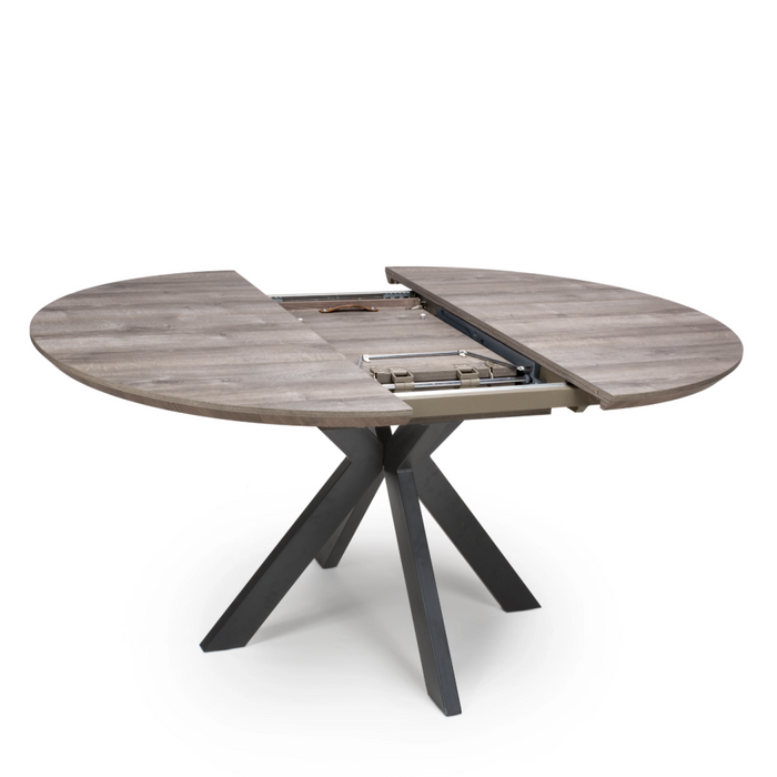 MANHATTAN  EXTENDING ROUND DINING TABLE With Smart tops