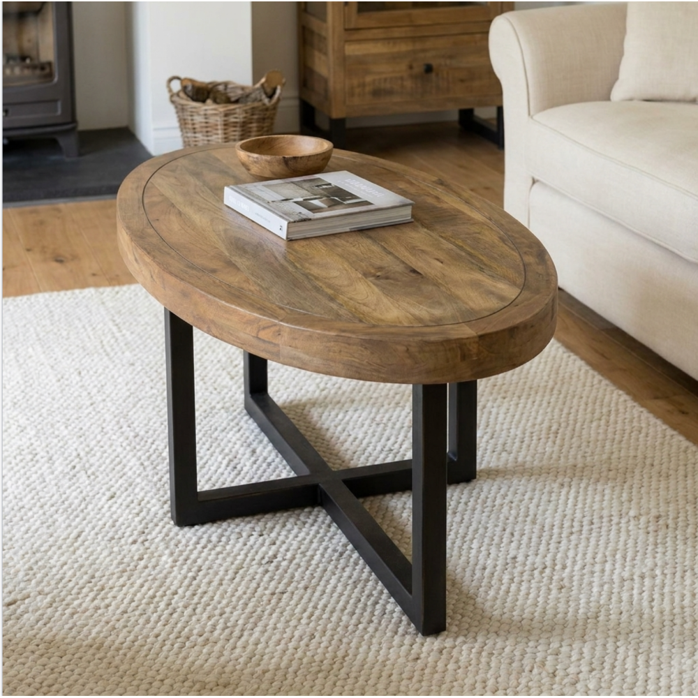 Nixon Reclaimed Rustic Oval coffee table !50% off!