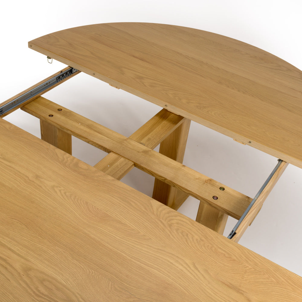 Madrid Oak Extending Round Dining Table 160cm-210cmClearance 50% off